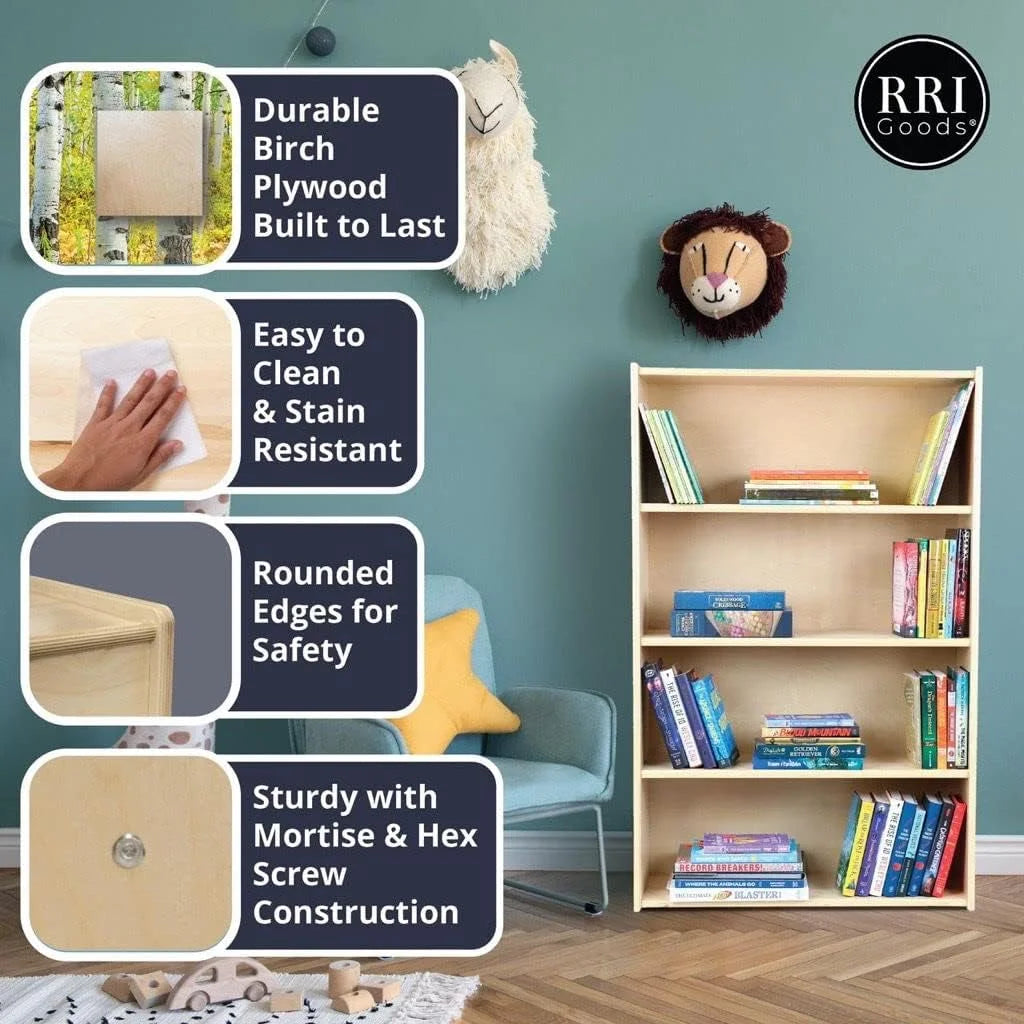 Kids Bookshelf & Toy Storage Organizer